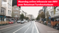 AWV organiseert online infosessie over fietsstraat Turnhoutsebaan Lydia Peeters